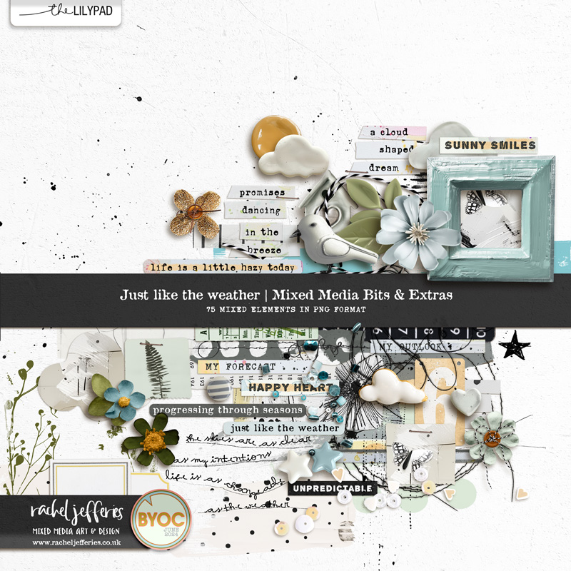 Just like the Weather | Mixed Media Bits and Extras