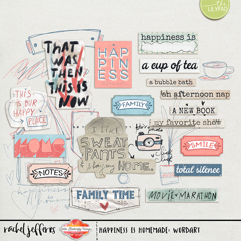 Happiness Is Homemade: Word Art