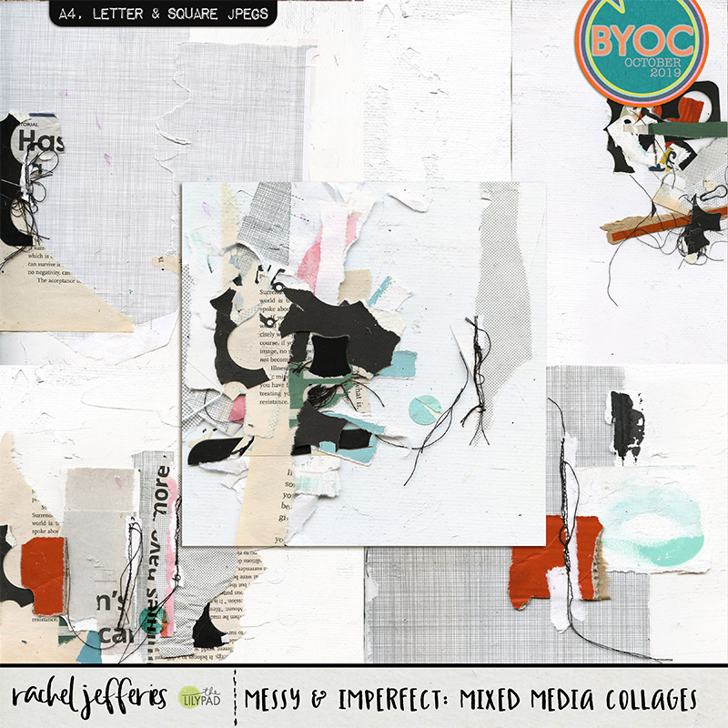 Messy & Imperfect: Mixed Media Collages