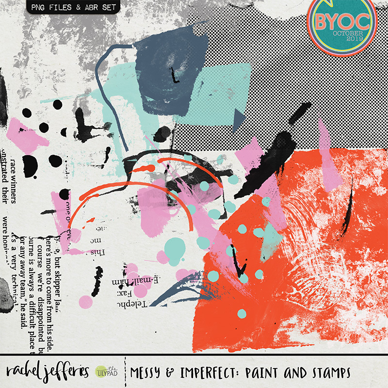 Messy & Imperfect: Paint and Stamps