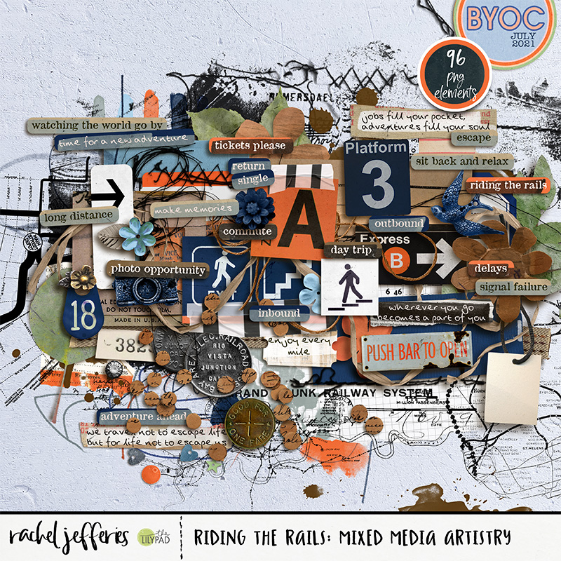 Riding The Rails: Mixed Media Artistry