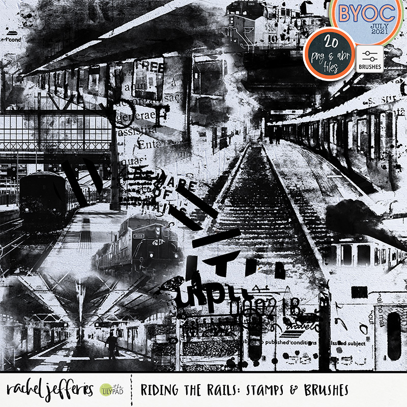 Riding The Rails: Stamps and Brushes
