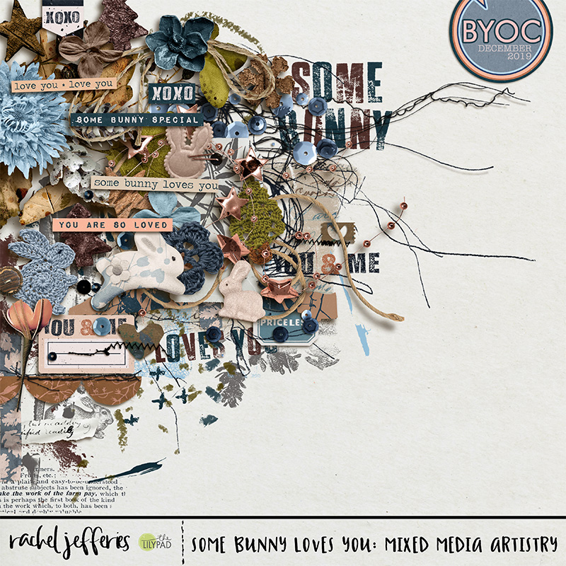 Some Bunny Loves You: Mixed Media Artistry