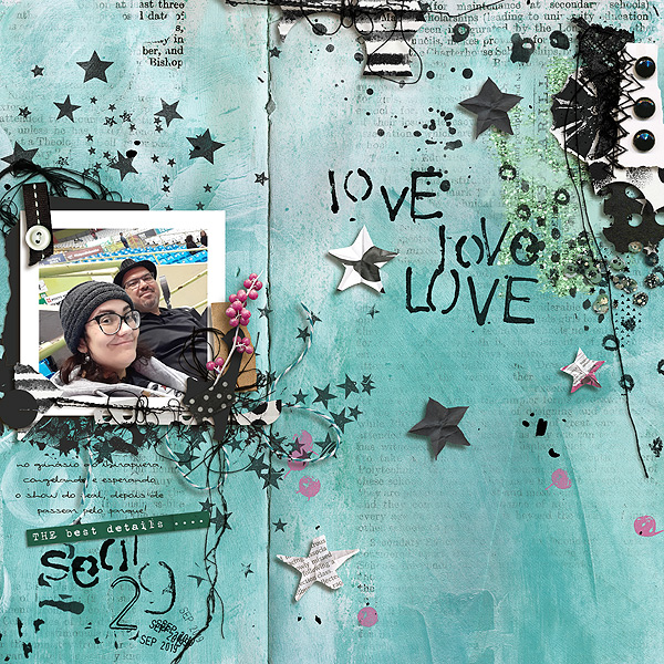 My December Art Journal No.1: Number Stamps - Image 8