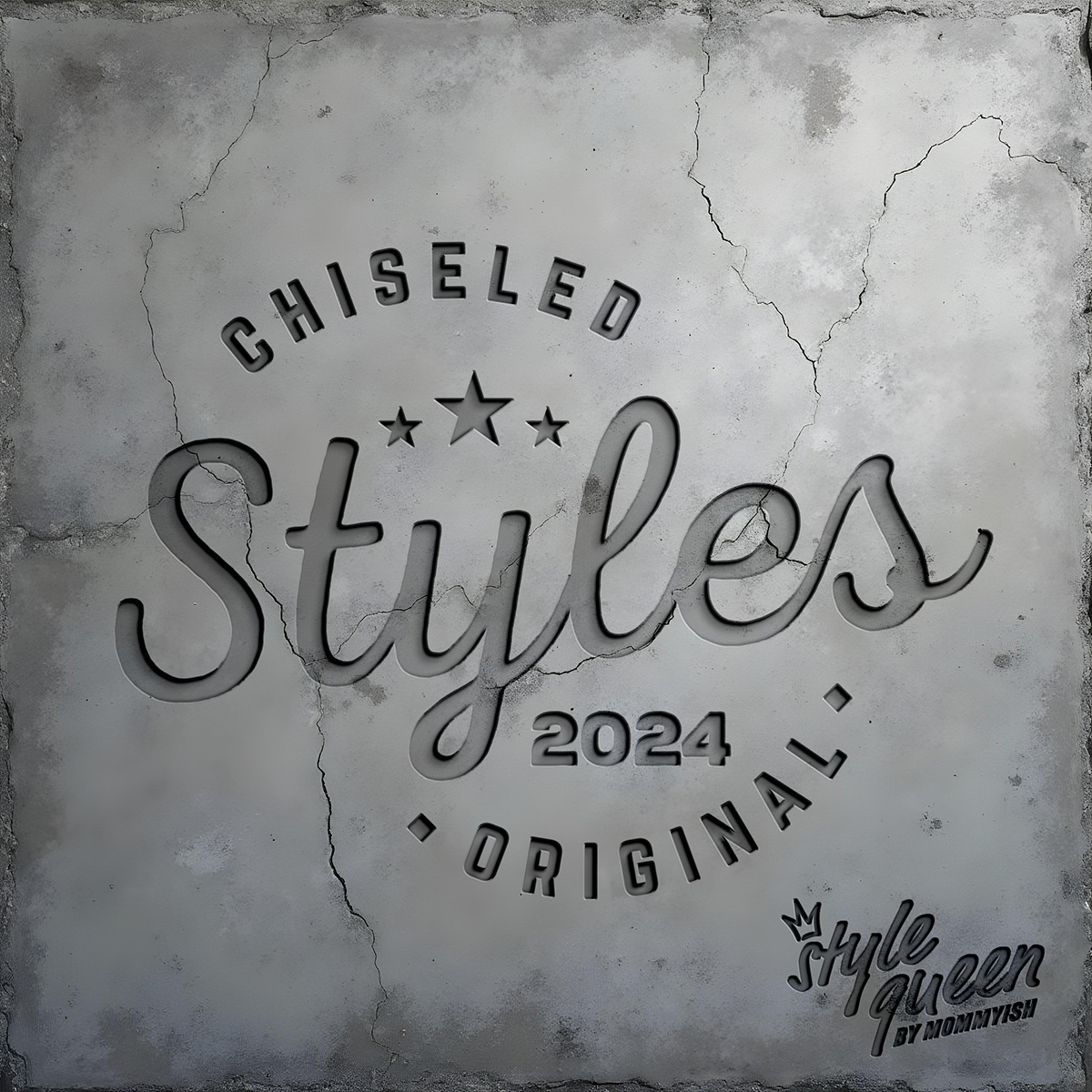 Stone Chiseled Photoshop Effect Styles & Textures