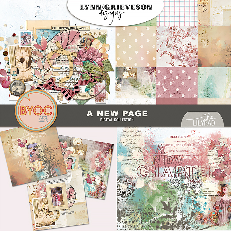 A New Page digital scrapbooking collection by Lynn Grieveson
