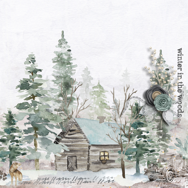 Winter in the Woods Collages No. 2 - Image 2