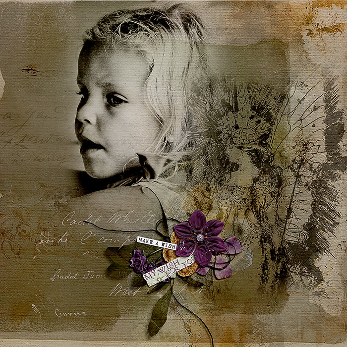 Hear My Voice: 05 - Wishing | Mixed Media Digital Scrapbooking Elements - Image 2