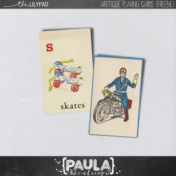Antique Playing Cards {FREEBIE}