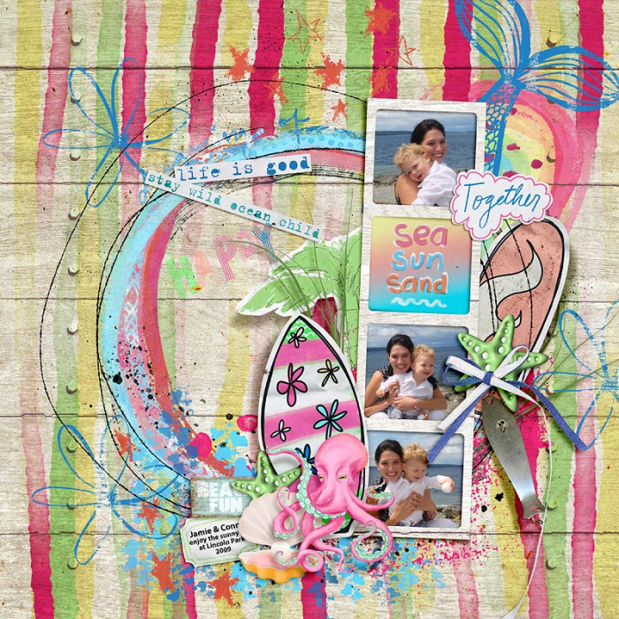 Beach fun (artsy papers) by Little Butterfly Wings - Image 4
