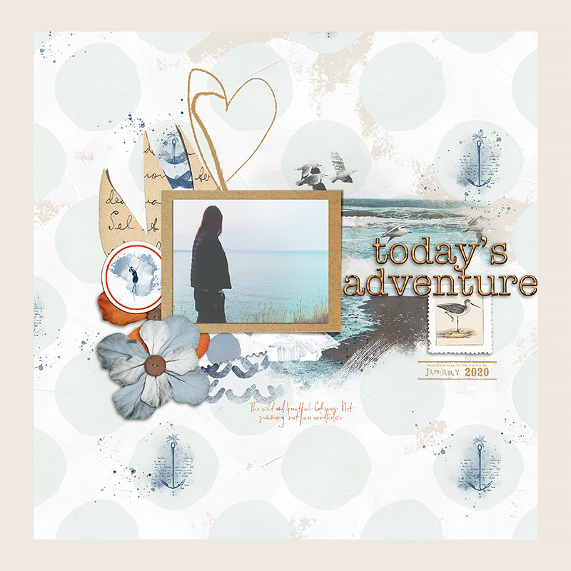 Here We Go Digital Scrapbooking Page Templates - Image 2