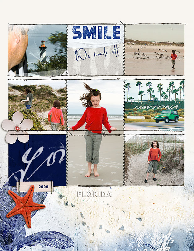 Whale of a Time Digital Scrapbooking Papers - Image 2