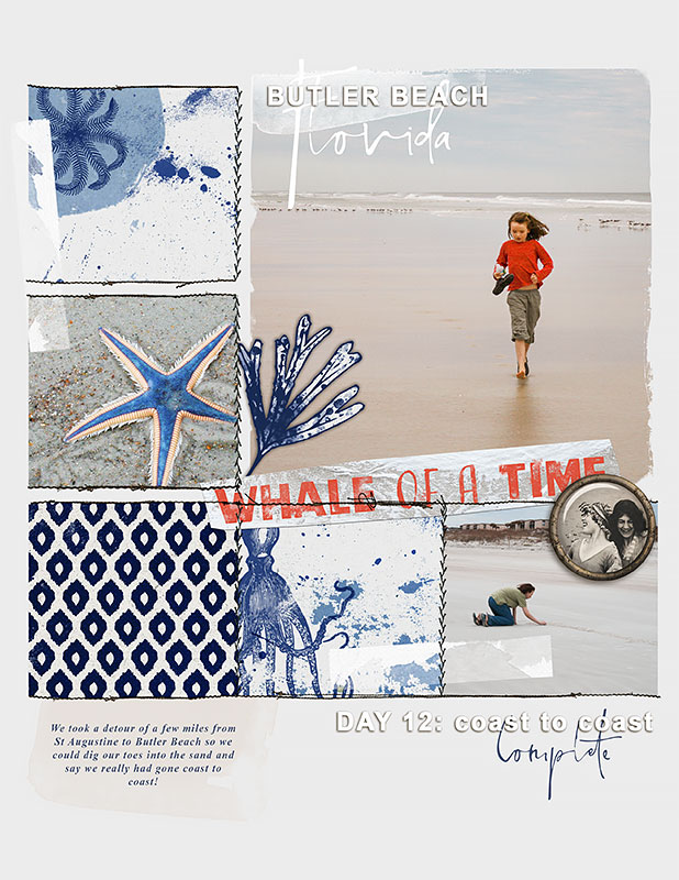 Whale of a Time Digital Scrapbooking Papers - Image 3