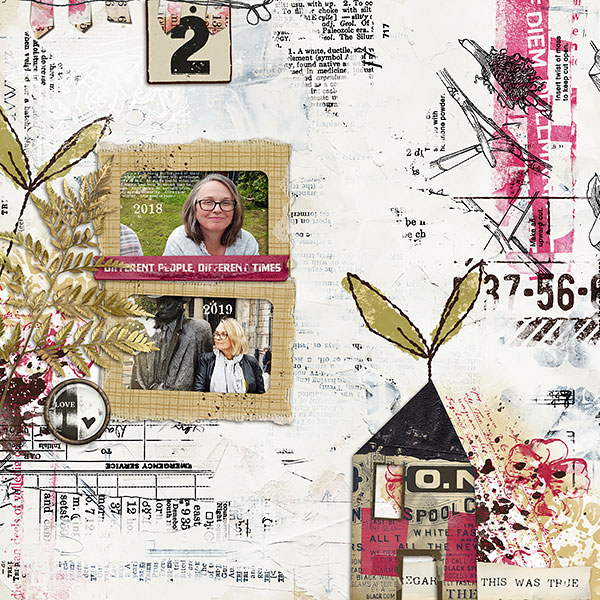 All That We Were Digital Scrapbooking Paper Pack by Lynn Grieveson - Image 3