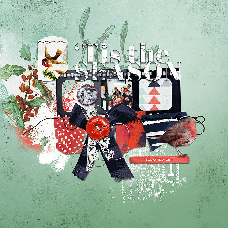 Festivus Digital Scrapbooking Mixed Media by Lynn Grieveson - Image 2