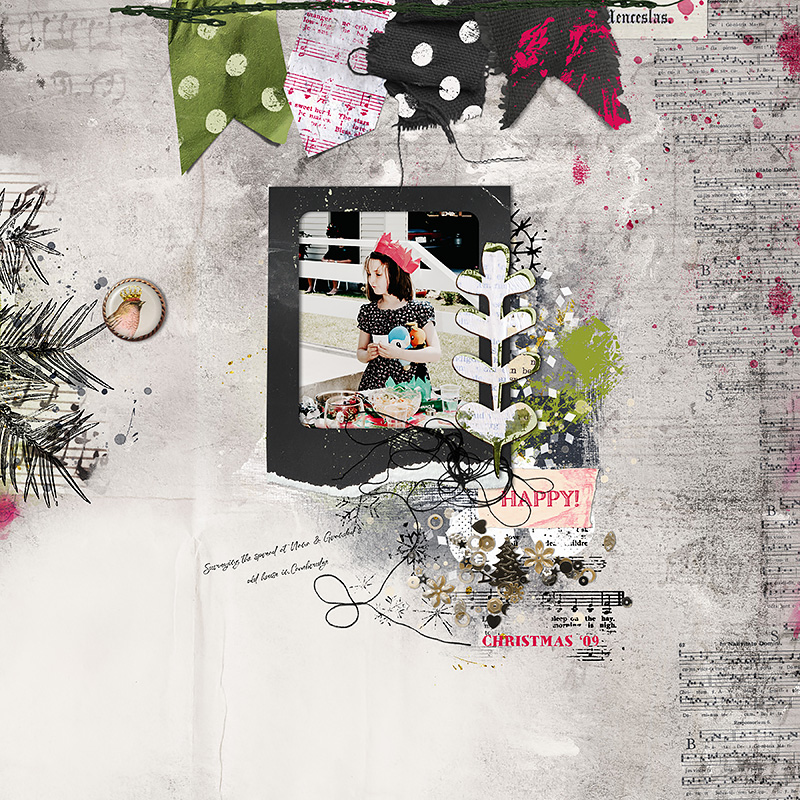 Hear My Voice 08 Carol Singing Digital Scrapbooking Kit - Image 2