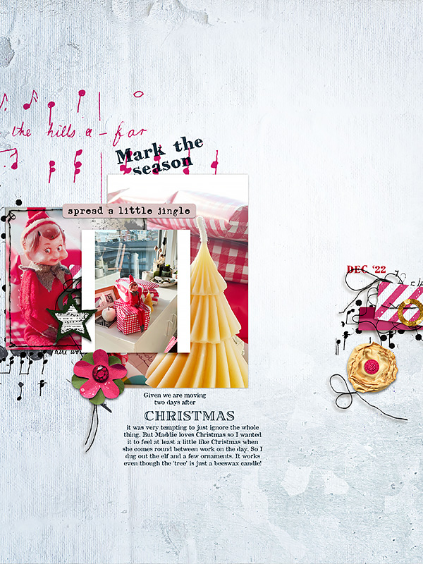 Hear My Voice 08 Carol Singing Digital Scrapbooking Templates - Image 2