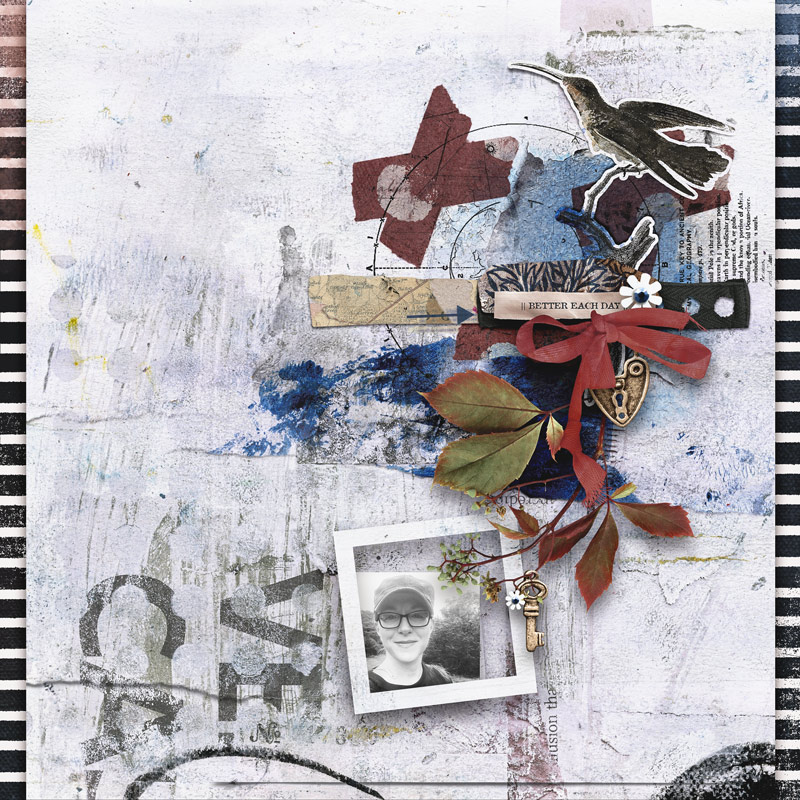 Hear My Voice: 03 - Healing | Mixed Media Digital Scrapbooking Paper Pack - Image 5