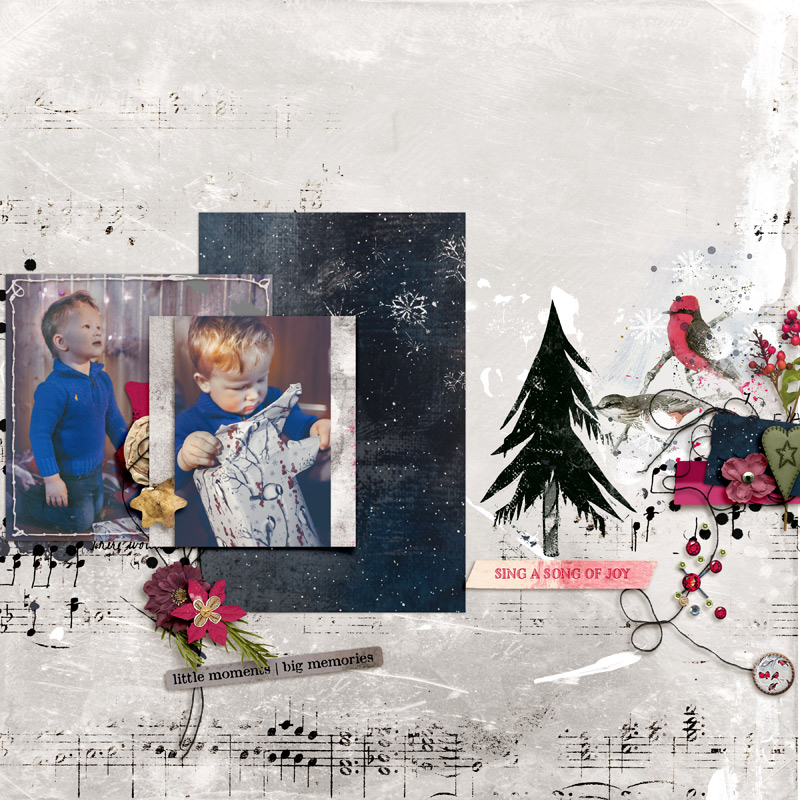 Hear My Voice 08 Carol Singing Digital Scrapbooking Templates - Image 5