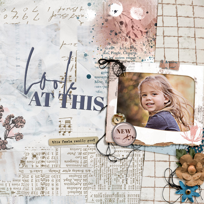 New Connections Mixed Media Digital Scrapbooking Elements - Image 2