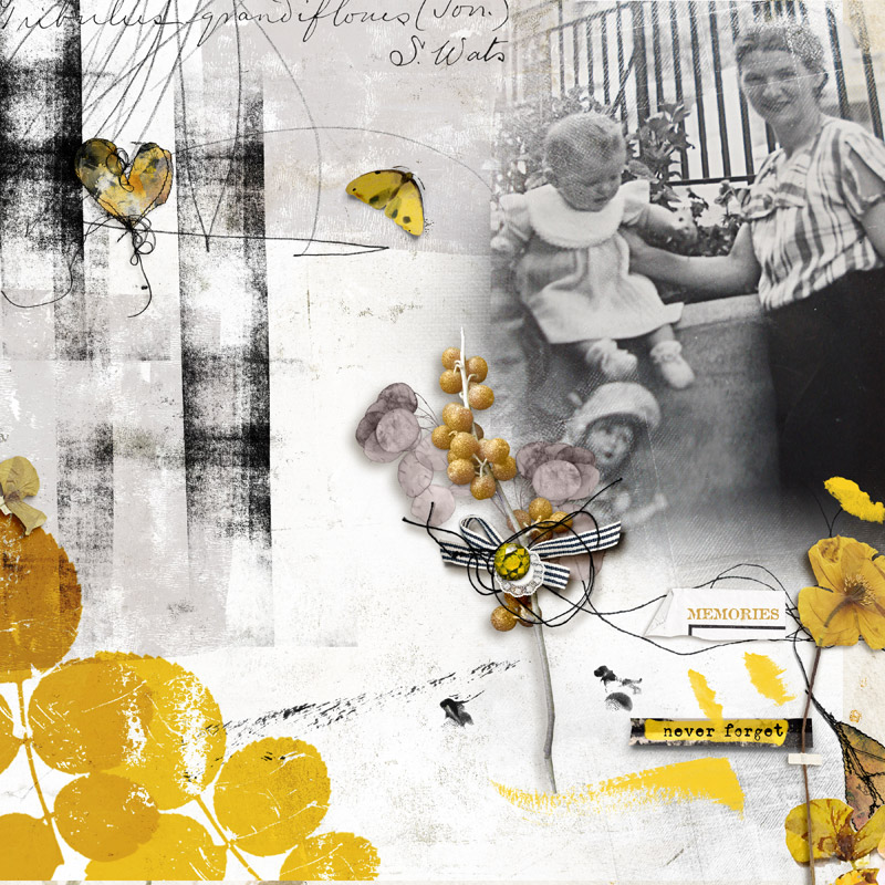 Hear My Voice 06 Remembering Digital Scrapbooking Mixed Media Paper Pack - Image 3
