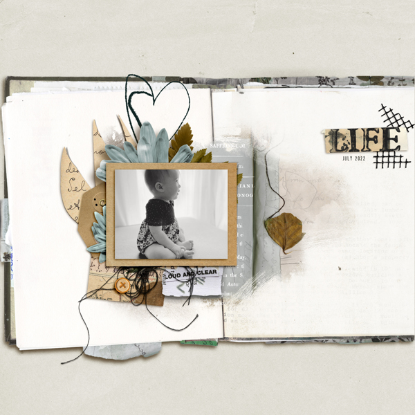 Here We Go Digital Scrapbooking Page Templates - Image 6