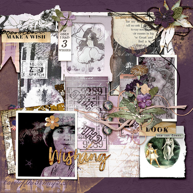 Hear My Voice: 05 - Wishing | Digital Scrapbooking Template Duo - Image 6