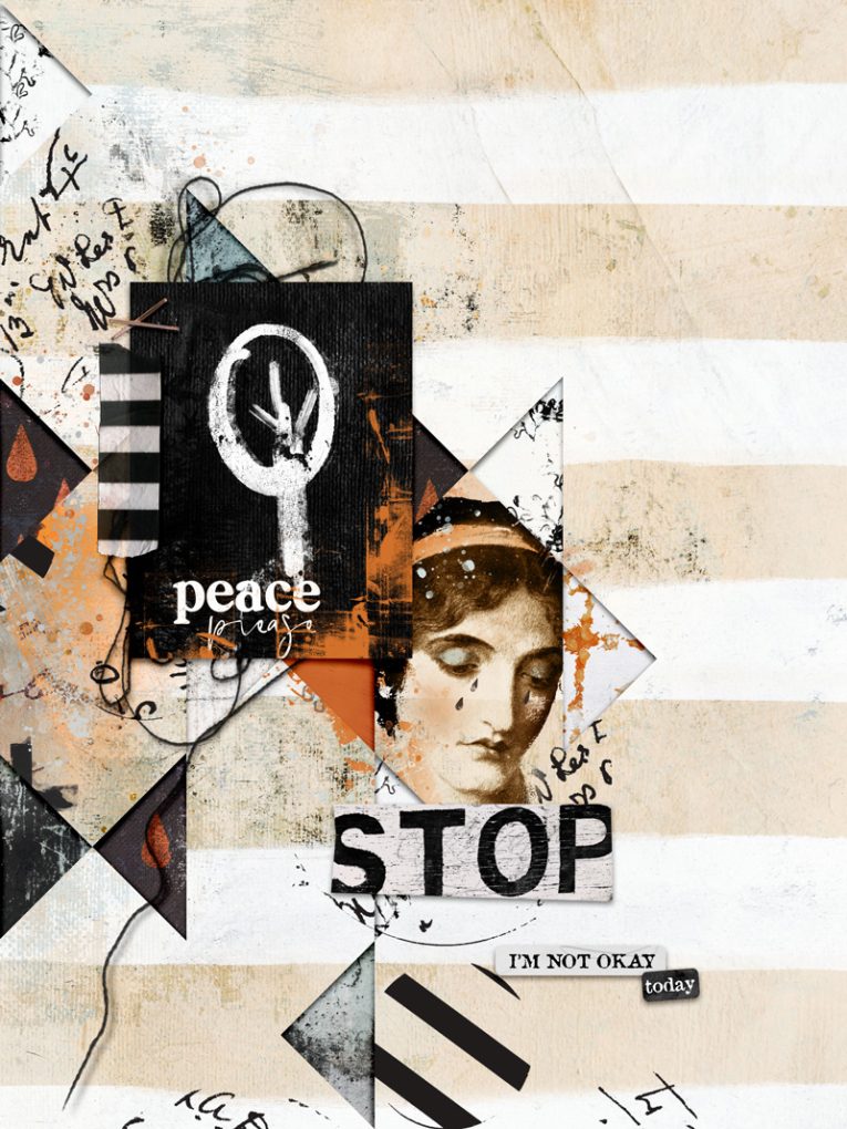 Hear My Voice 02 Hurting Digital Scrapbooking Pocket Cards - Image 4