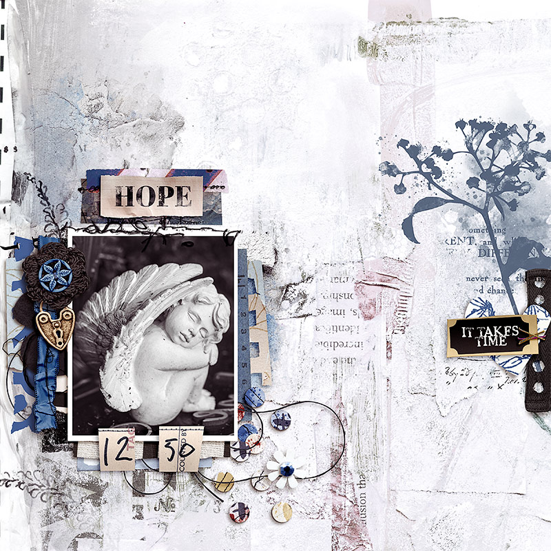 Hear My Voice: 03 - Healing | Mixed Media Digital Scrapbooking Paper Pack - Image 7