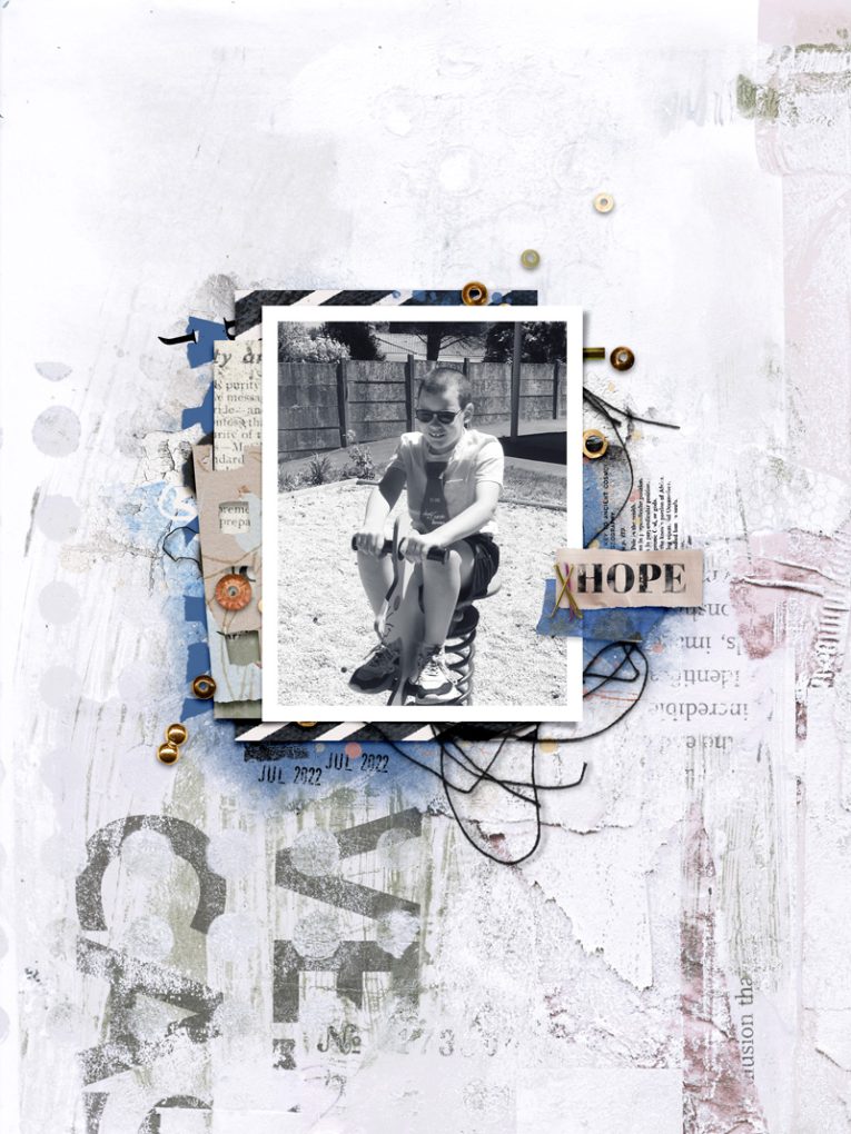 Hear My Voice: 03 - Healing | Mixed Media Digital Scrapbooking Paper Pack - Image 9