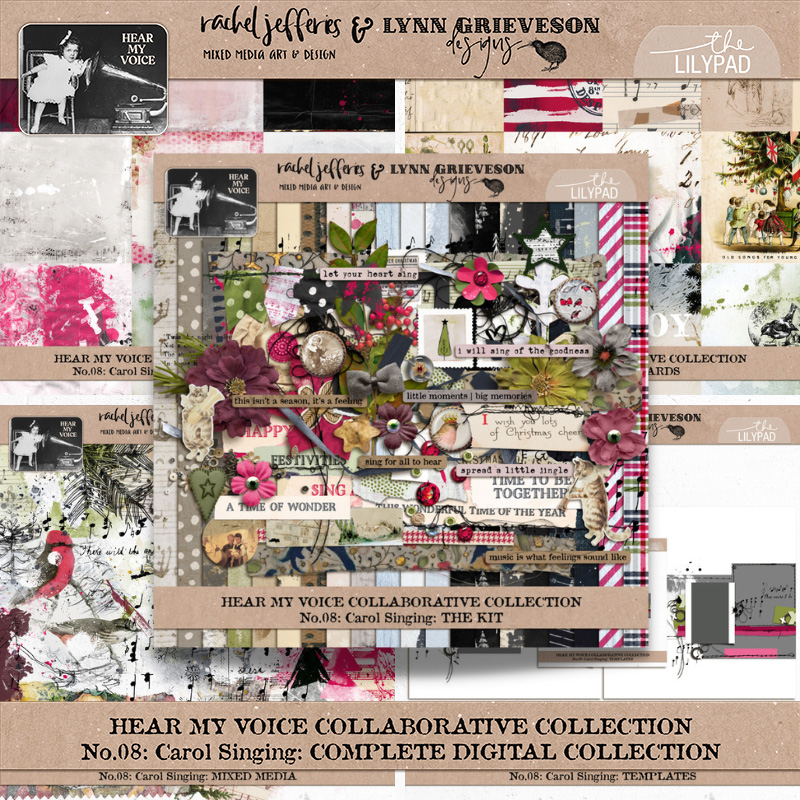 Hear My Voice 08 Carol Singing Digital Scrapbooking Collection
