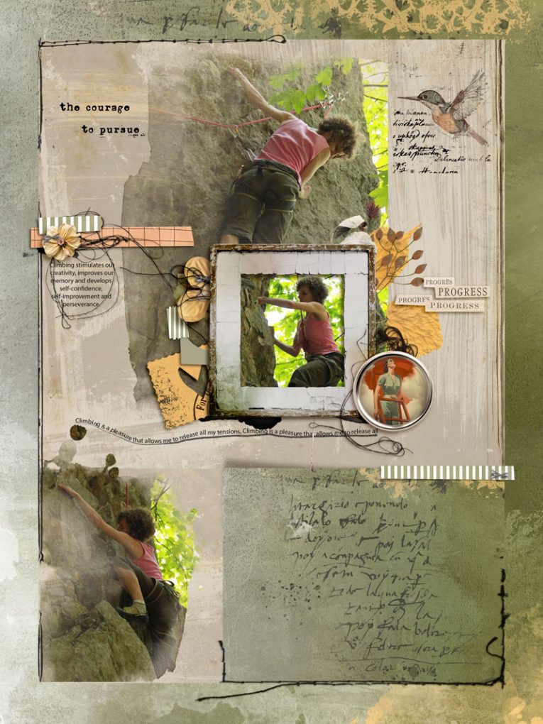 Hear My Voice 14 Aspiring Digital Scrapbooking Templates - Image 4