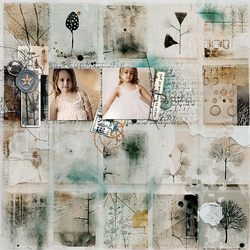Hear My Voice 18 Inviting Digital Scrapbooking Mixed Media Papers - Image 6