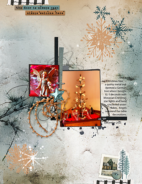 Hear My Voice 18 Inviting Digital Scrapbooking Mixed Media Papers - Image 7