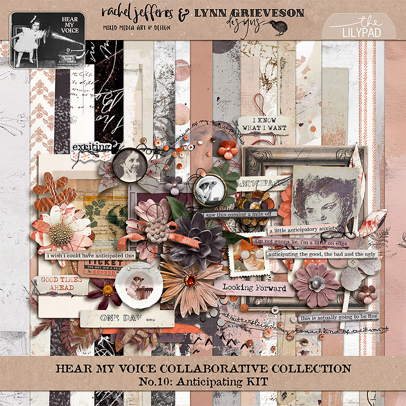 Hear My Voice 10 Anticipating Digital Scrapbooking Kit