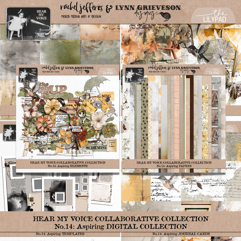 Hear My Voice 14 Aspiring Digital Scrapbooking Journal Cards - Image 5
