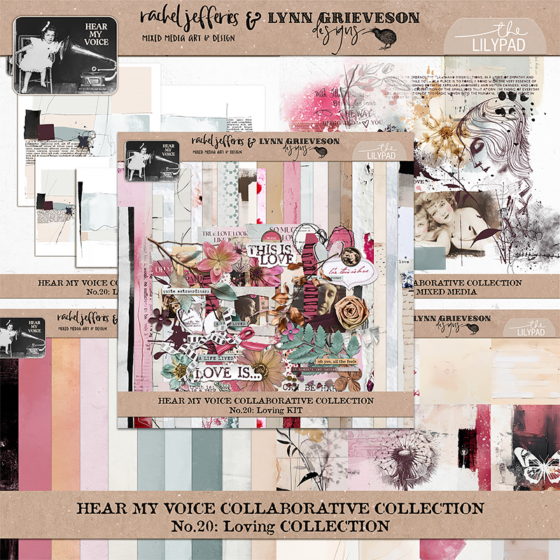 Hear My Voice 20 Loving Digital Scrapbooking Journal Cards - Image 3