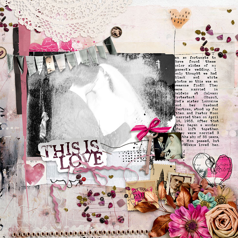 Hear My Voice 20 Loving Digital Scrapbooking Templates - Image 9