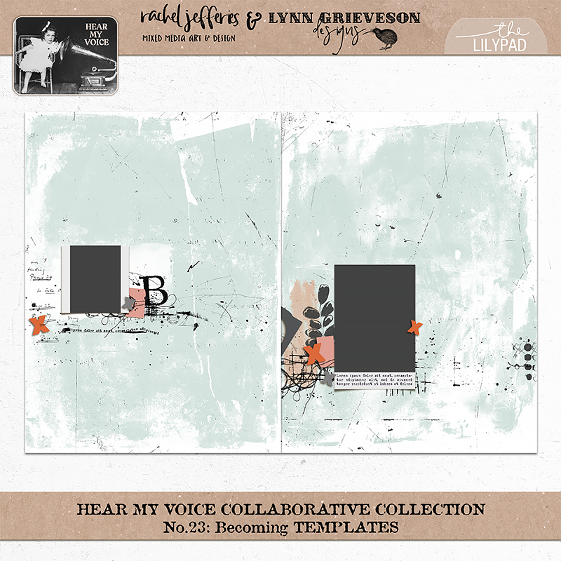 Hear My Voice 23 Becoming Digital Scrapbooking Templates - Image 7