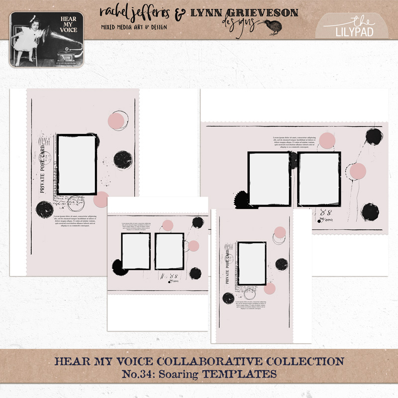 Hear My Voice: 34 - Soaring | Digital Scrapbooking Template Duo