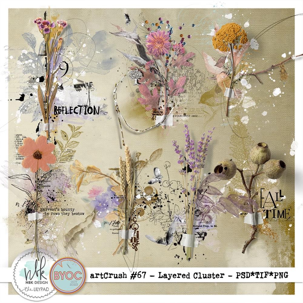 artCrush #67 {Layered Clusters}