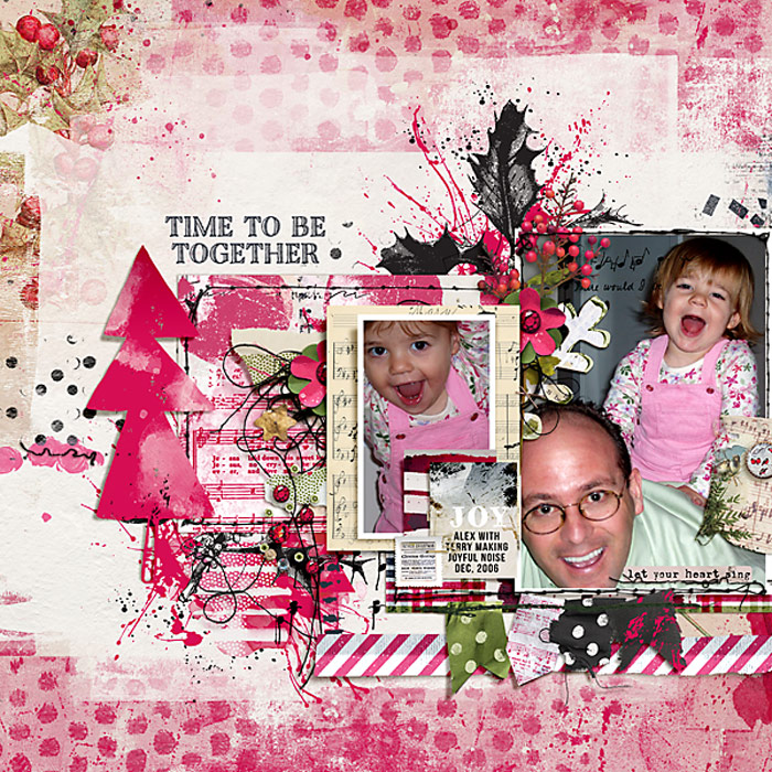 Hear My Voice 08 Carol Singing Digital Scrapbooking Mixed Media Paper Pack - Image 5