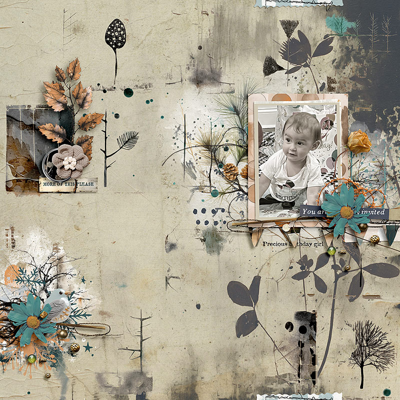 Hear My Voice 18 Inviting Digital Scrapbooking Mixed Media Papers - Image 10
