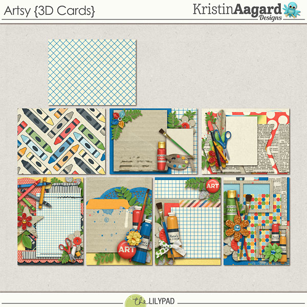 Artsy {3D Cards}