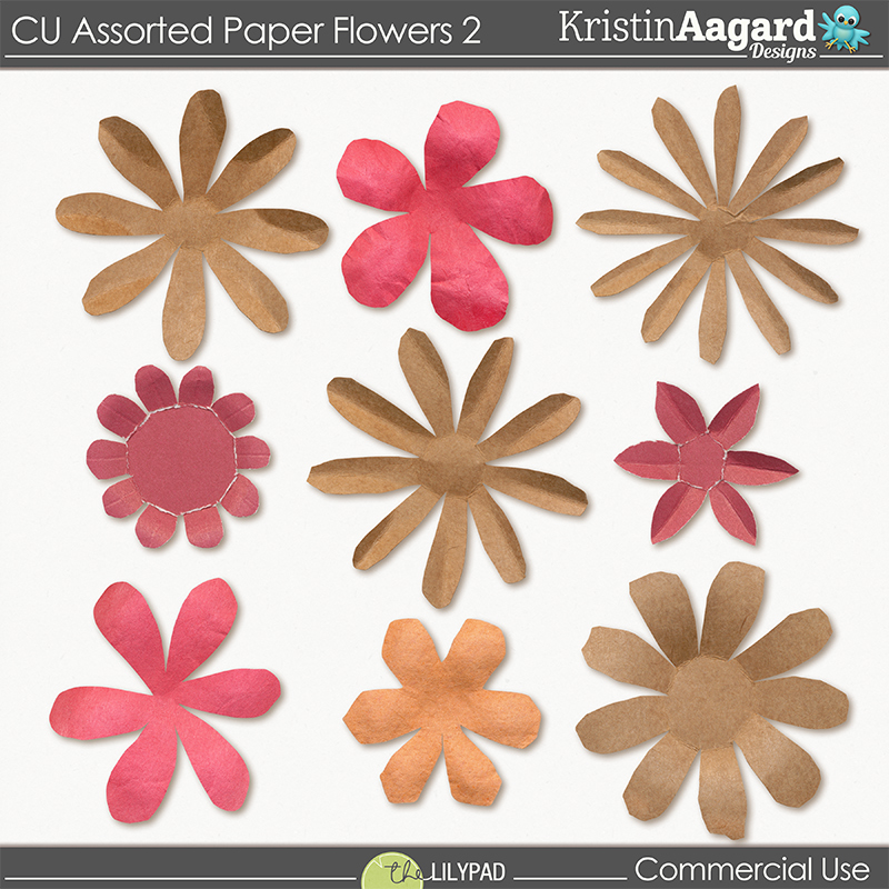 CU Assorted Paper Flowers 2 - Image 4