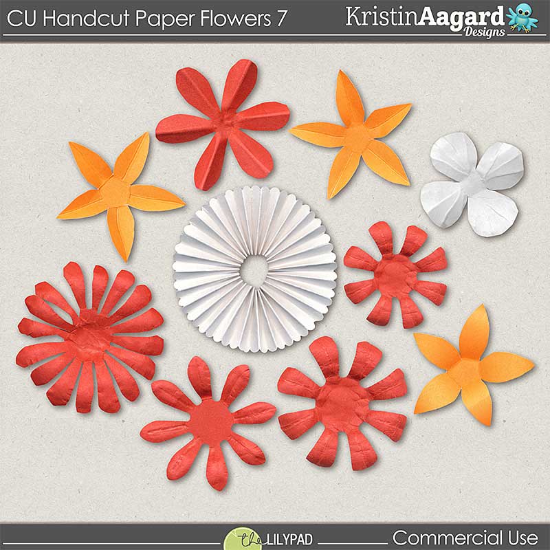 CU Hand Cut Paper Flowers 7
