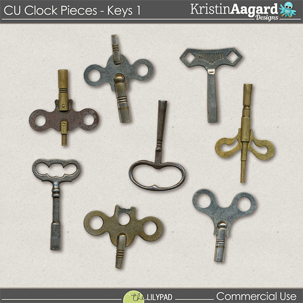 CU Clock Pieces - Keys 1