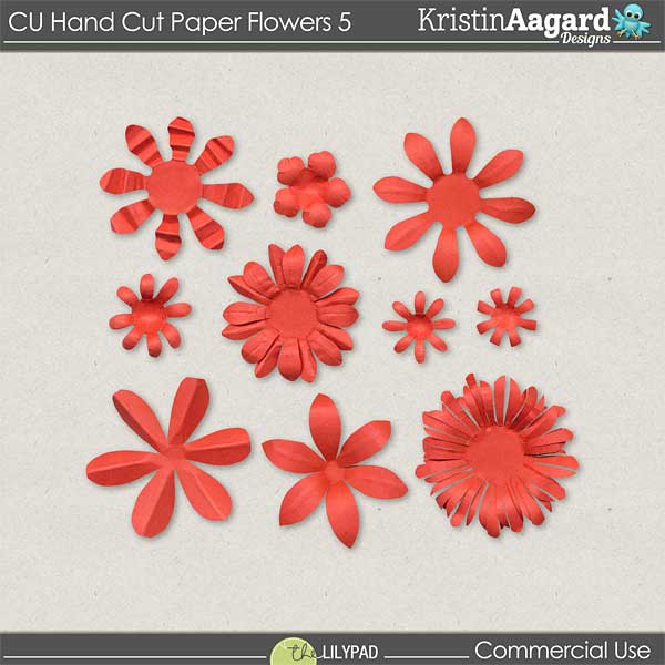 CU Hand Cut Paper Flowers 5