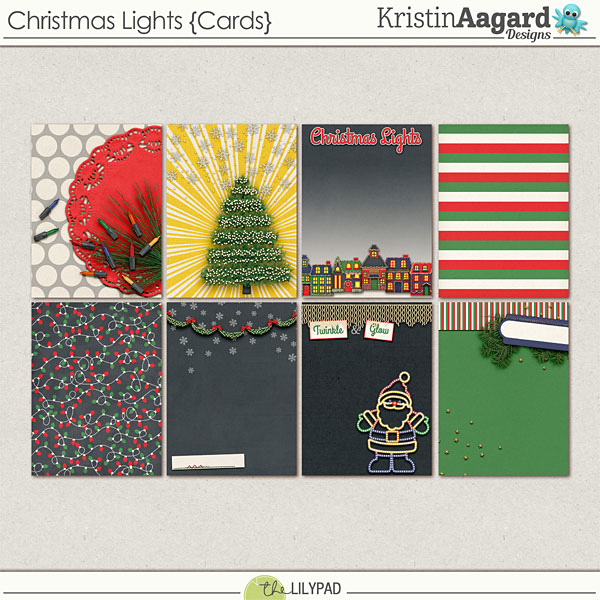 Christmas Lights {Journal Cards}