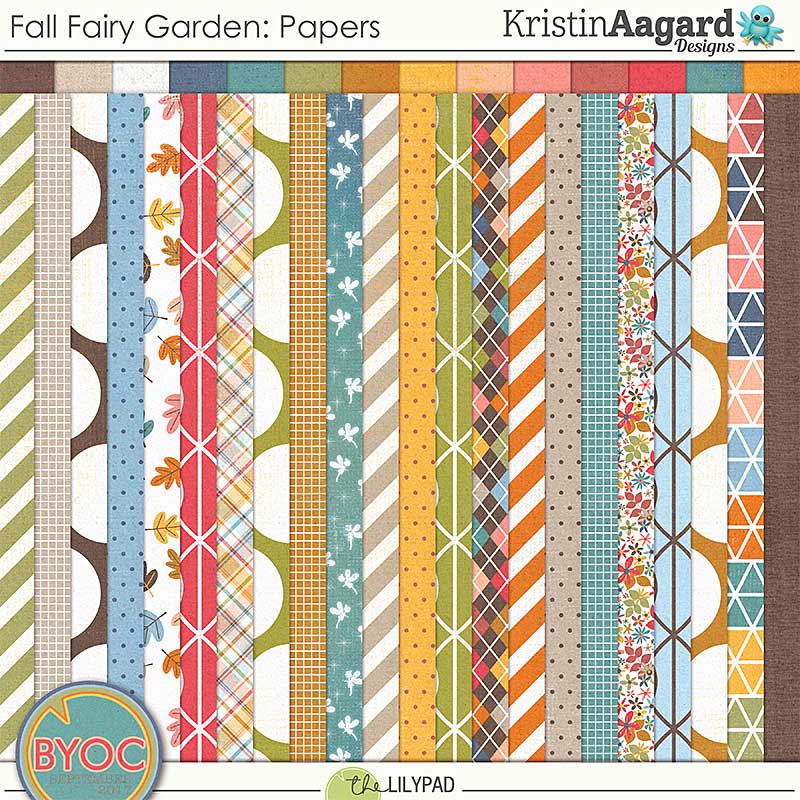 Fall Fairy Garden Papers